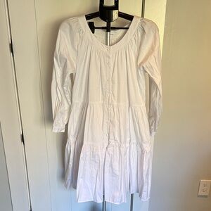 Emerson Fry White Button-Down Dress Size S
